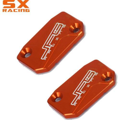 Motorcycle 2PCS Front Brake Reservoir Cap Cover For KTM SX EXC XCF SXF XC XCFW XCW SMR 125 150 200 250 300 350 400 450 500 530