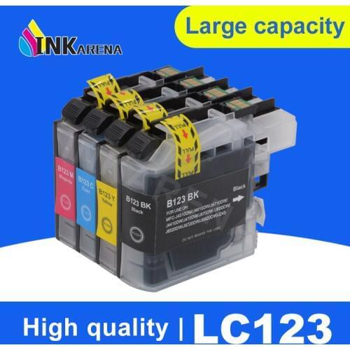 LC123 For Brother LC123 Ink Cartridge Compatible For MFC-J4510DW MFC-J4610DW Printer Ink Cartridge LC 123 MFC-J4410DW J4710DW