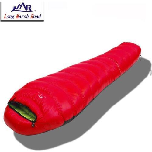 LMR Mummy Style White Goose Down 1500G Filling Ultralight Waterproof Can Be Spliced Sleeping Bag Sac De Couchage Slaapzak