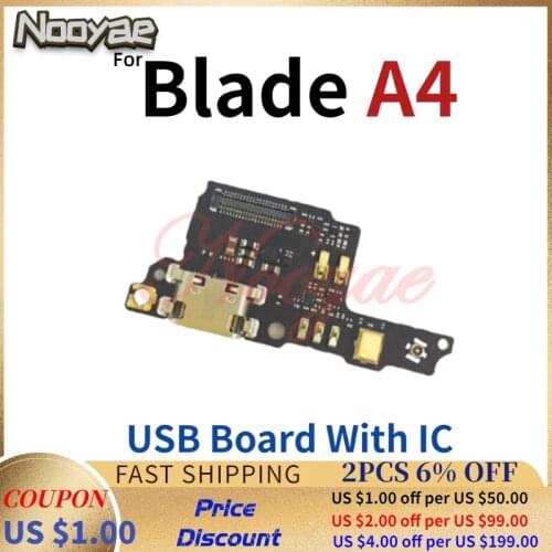Best With IC For ZTE Blade A4 USB Dock Charging Port Charger Plug Flex Cable Ribbon With Microphone MIC Board