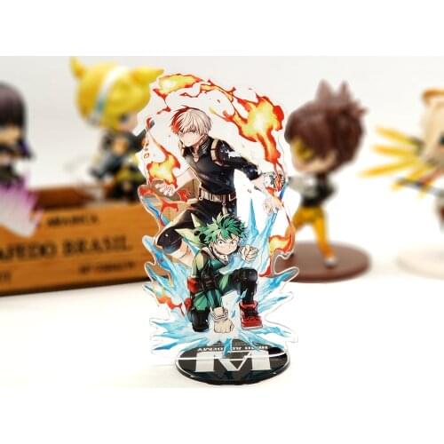 Love Thank You My Hero Academia Midoriya Izuku Shoto Todoroki acrylic stand figure model plate holder cake topper anime deku