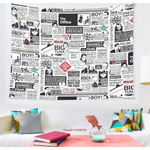 Wise Words From The Office The Office Quotes Variant tapestry Wall Hanging Tapestries for Living Room Bedroom Home Decor