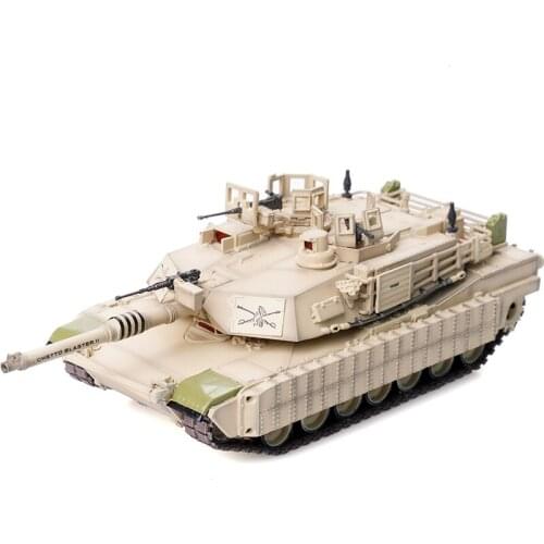 New Fine Tank Model 1/72 US M1A2 M1 Main Battle Tank Joint Movable Model Finished Product Sand Color Home Display Collection