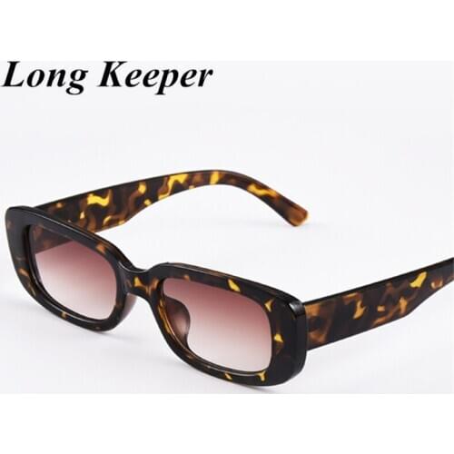 Small Retro Square Thin Frame Sunglasses UV400 Women Sexy Ladies Transparent Sun Glasses Female Black Lens Mirror