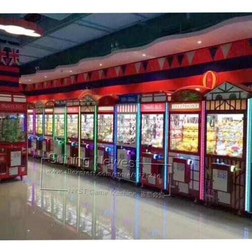 NYST Beautiful Amusement Machine Token Coin Operated Doll Toys Cranes Claw Arcade Game Machine For Shopping Malls