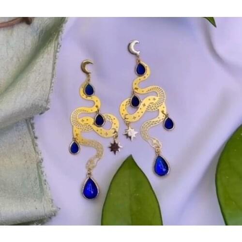 Celestial Snake Ear Studs