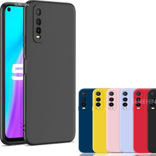 SUREHIN silicone case for VIVO Y20 cover black purple red blue pink green yellow protective coque soft cover for VIVO Y20 case