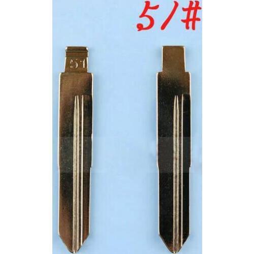 51# Replacement Flip Remote Key Blade Car Key blank For Chery Tiggo A5 A3 Remote Key