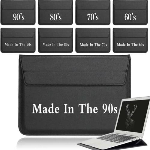 Laptop Bag Sleeve 11 12 13 14 15 Inch for Macbook Air Pro Leather Leisure Waterproof Briefcase Bag HP Dell Acer Notebook Bag
