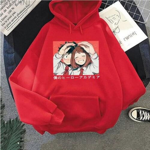 Anime Cartoon My Hero Academia Printed Men Women Hoodies Sweatshirts Long Sleeve Pullovers Unisex Oversized Clothes 300