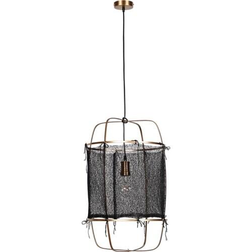 Nordic design fabric lantern iron pendant lights modern study living room metal lamp dining room bedroom hanging lights lighting