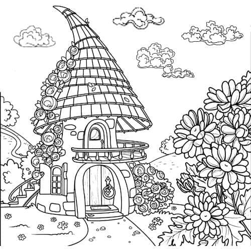 ZhuoAng Mushroom House Clear Stamps For DIY Scrapbooking/Card Making/Album Decorative Silicon Stamp Crafts