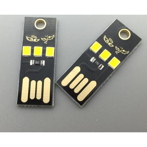 10PCS High Quality USB lamp Computer light Keyboard light Camping light ultra-small ultra-thin mini USB Lamp Mobile power LED