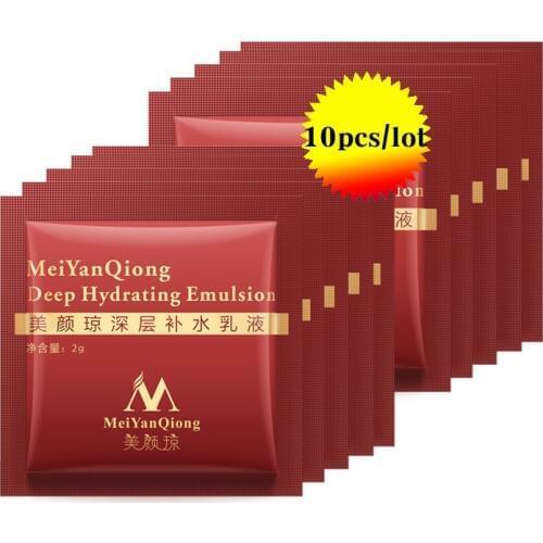 10 Packs Hyaluronic Acid Emulsion Deep Moisturizing Brightening Beauty Face Cream Deep Hydrating Emulsion
