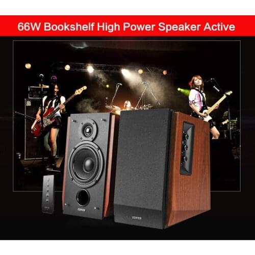 66W Bookshelf High Power Speaker R1700BT Active High Fidelity Bluetooth 4.0 Audio Speaker Subwoofer HIFI Audio and AUX PC