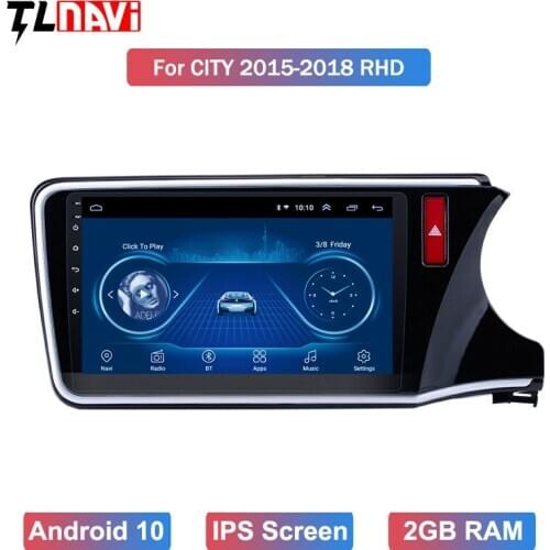 9"Android 10 for 2014 2015 2016 2017HONDA CITY RHD Radio car multimedia player with WIFI Bluetooth SWC