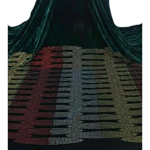 African Lace Fabric 2021 High Quality Velvet Lace Material Stones Embroidery French Velvet Lace Fabric For Wedding Party J42971