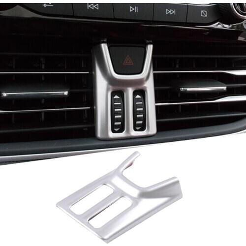 Car Styling Warning Alert Danger Lamp Lights Switch Cover Trim ABS Fit For Ford Focus 2019 2020 Matte / Carbon Fiber Style