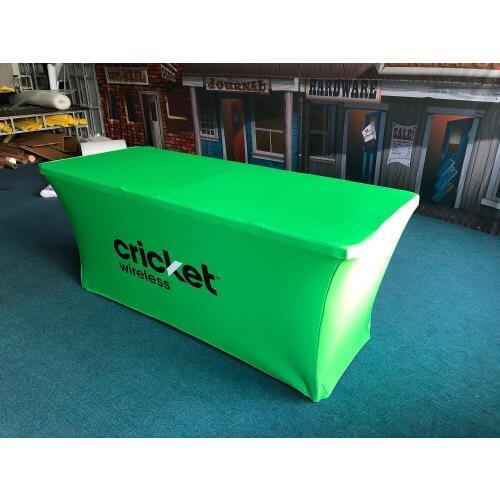 Freeshipping! Custom Trade Show Spandex/Stretch Table throw