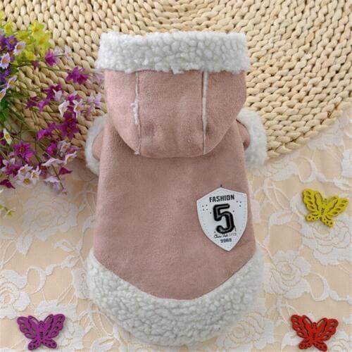 BIBSS Winter Pet Dog Coat Jacket Warm clothes for dog Vest Cat Clothes for Puppy Berber Fleece Dogs Hoodies Outfit Costume Chihu