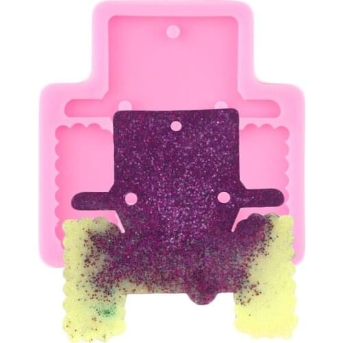 Shiny Glossy Car Silicone Mold Pendant Polymer Clay Mould Epoxy Resin Craft Keychain Moulds DIY Handmade Molds