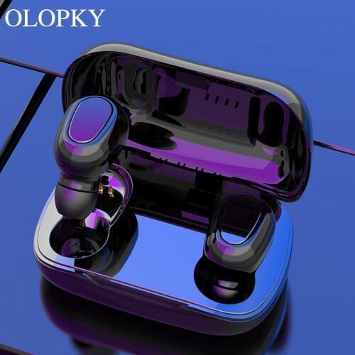 Bluetooth Earphone Wireless Earbuds 5.0 TWS Headsets Dual Earbuds Bass HiFi Sound For Huawei Xiaomi Iphone Samsung Mobile Phone