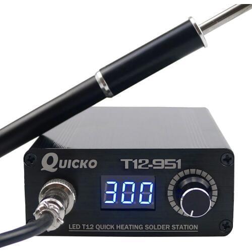 Quick Heating T12-951 LED Digital soldering station electronic Soldering Iron welding tool with M8 metal handle
