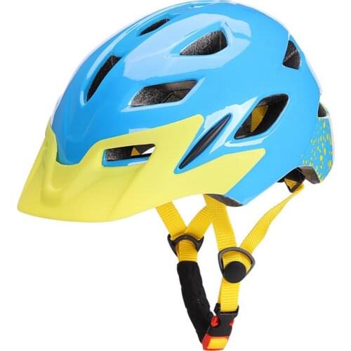 Kids Cycle Helmets Adjustable Safe Helmet For Bike Skating With Safety Light Protective Egde Outdoor Bike Bicycle Equipment