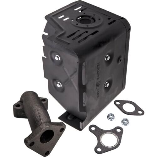 For Honda GX340 GX390 W/ Gasket Muffler Exhaust Assembly Manifold 11HP & 13HP