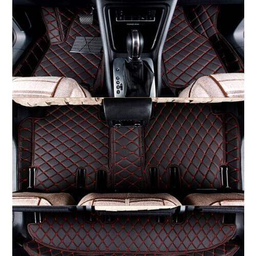 Good carpets! Custom special car foot mats for Audi Q7 7 seats 2014-2006 waterproof car rugs carpets for Q7 2012,Free shipping