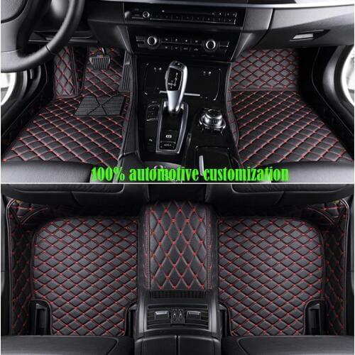 Custom made Car floor mats for peugeot all models 307 206 308 407 207 406 408 301 508 2008 3008 4008 Auto accessories styling