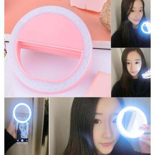 Selfie Ring Light Portable Flash Led Camera Phone Photography Enhancing Photography for Smartphone iPhone Samsung (Retail box)
