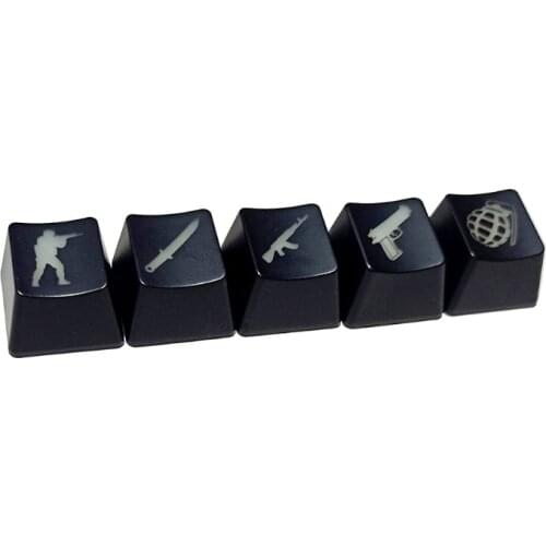 1PC ABS CSGO Keycaps OEM Profile R4 Personality Height Backlit Key Button Replacement for Mechanical Keyboard