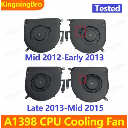 Left +Right Original CPU Cooling Fan For MacBook Pro Retina 15" A1398 Mid 2012