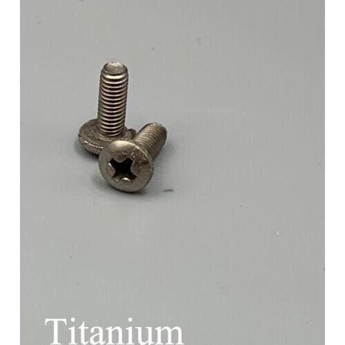 M3 M4 M5 M6 OD 6mm 8mm 10mm 12mm 15mm 20mm 25mm 30mm 35mm Length TA2 Titanium Bolt Philips Cross Recessed Round Pan Head Screw