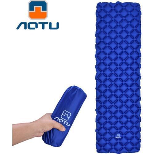 Inflatable Camping Beach Sleeping Pad air mattress Cushion inflatable sofa Outdoor Ultralight TPU nested mat 190X57cm