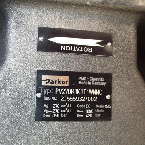 New parker pump PV270R1K1T1WMMC