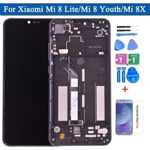 Original Display for Xiaomi Mi 8 Lite LCD Display Touch Screen Digitizer Panel for Xiaomi Mi 8 Youth Mi 8X LCD Replacement Parts