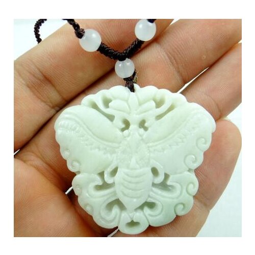 Natural stone Quartz Crystal hand-carved statue of butterfly amulet pendant for diy Jewelry Making necklace Accessories