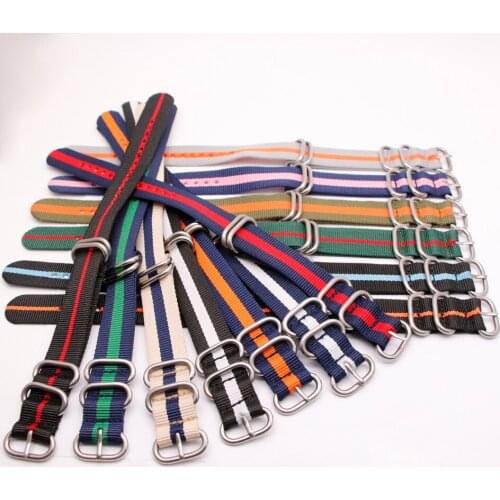 Nylon Watch Strap 18mm 20mm 22mm 24mm Watchband Quick Release Wristband for NATO ZULU Style Replacement Bracelet