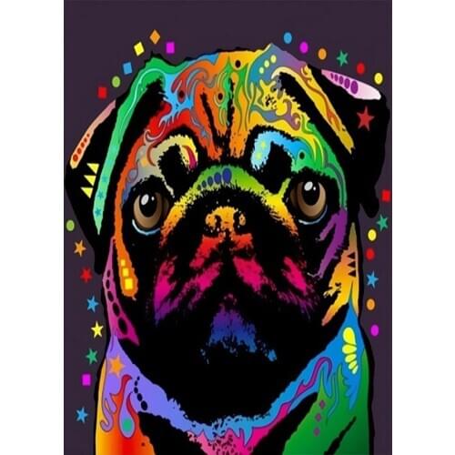 Paint by numbers for adults paint flowers and dog portraits by digital painting series.the Factory source sales acrylic paint
