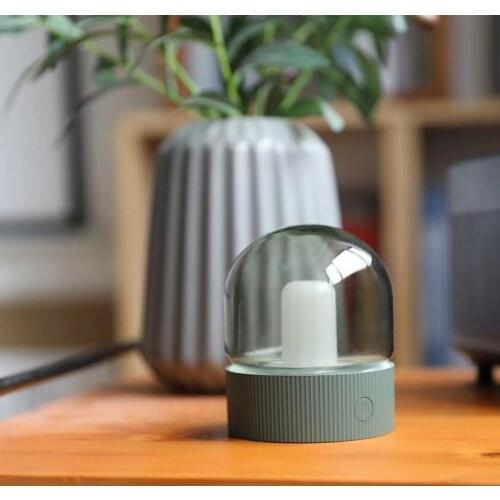 LED Nostalgic M1 Glass Breathing Night Light USB Charging Dimming Atmosphere Table Lamp Bedroom Bedside Home Decoration Gift