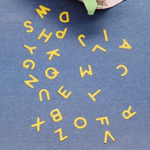 Alphabet Cutting Dies Scrapbooking Stamping Photo Album Card Making Decorative Mold Craft Stencil Slim Line Card Dies