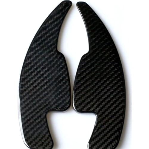 Carbon Fiber Car Steering Wheel Extend Paddle For Audi A5 S5 S3 S6 SQ5 RS3 RS6 RS7 Shifters Covers Car Stickers