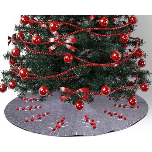 1pcs 120cm Christmas Tree Skirt Christmas Decorations Christmas Ornaments Decorated