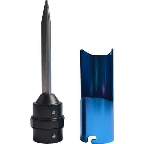 1 PCS Portable Fishing Pole / Rod Holder Tripod Supporter Aluminum Alloy Bank Rack Multiple Function Worm Digger Fishing Tools