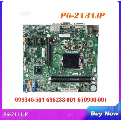 100% Working Desktop Motherboard for P6-2131JP H61 H-JOSHUA-H61-uATX 698346-501 696233-001 670960-001 System Board Fully Tested