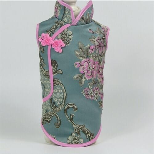 2020 New Year Dog Clothes Tang Suit Cat Chihuahua Puppy Yorkie Clothing Cheongsam Poodle Schnauzer Pet Coat Outfit Garment Vest