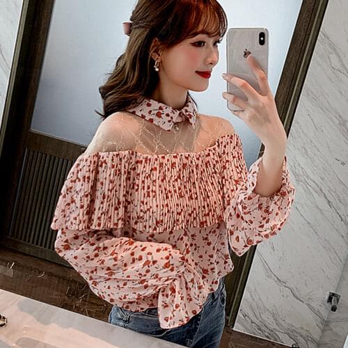 2020 spring summer autumn new women fashion casual chiffon shirt woman female OL women tops Vq8