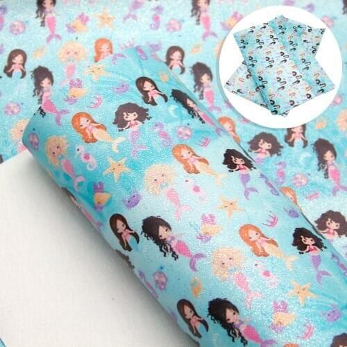 David accessories 20*33cm Glitter Faux Synthetic Leather Fabric Hair Bow DIY Decoration Leatherette Fabric Crafts , 1Yc6790